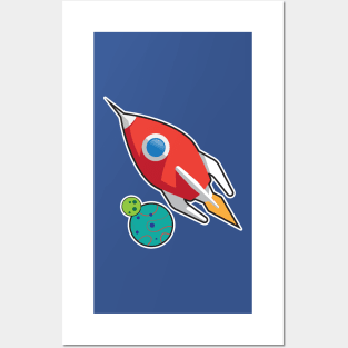 Rocket on the go Posters and Art